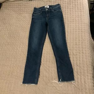 Paige sz 24 cropped skinny jeans